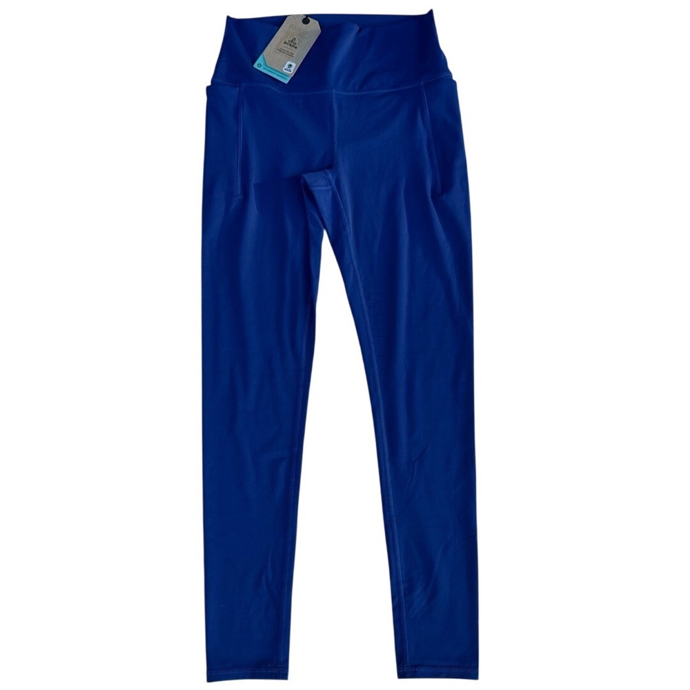 NWT prAna Luxara Pocket Legging Womens M Rich Sapphire Yoga Gym Blue Leggings